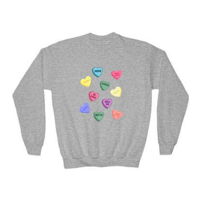 Candy Hearts Youth Sweatshirt