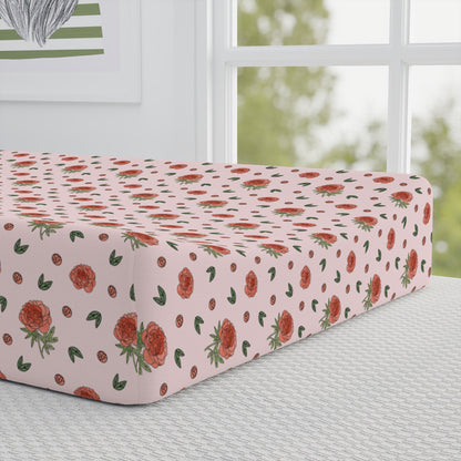 Peony Baby Changing Pad Cover